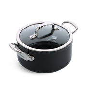 Barcelona Pro Kookpot met deksel 20cm zwart