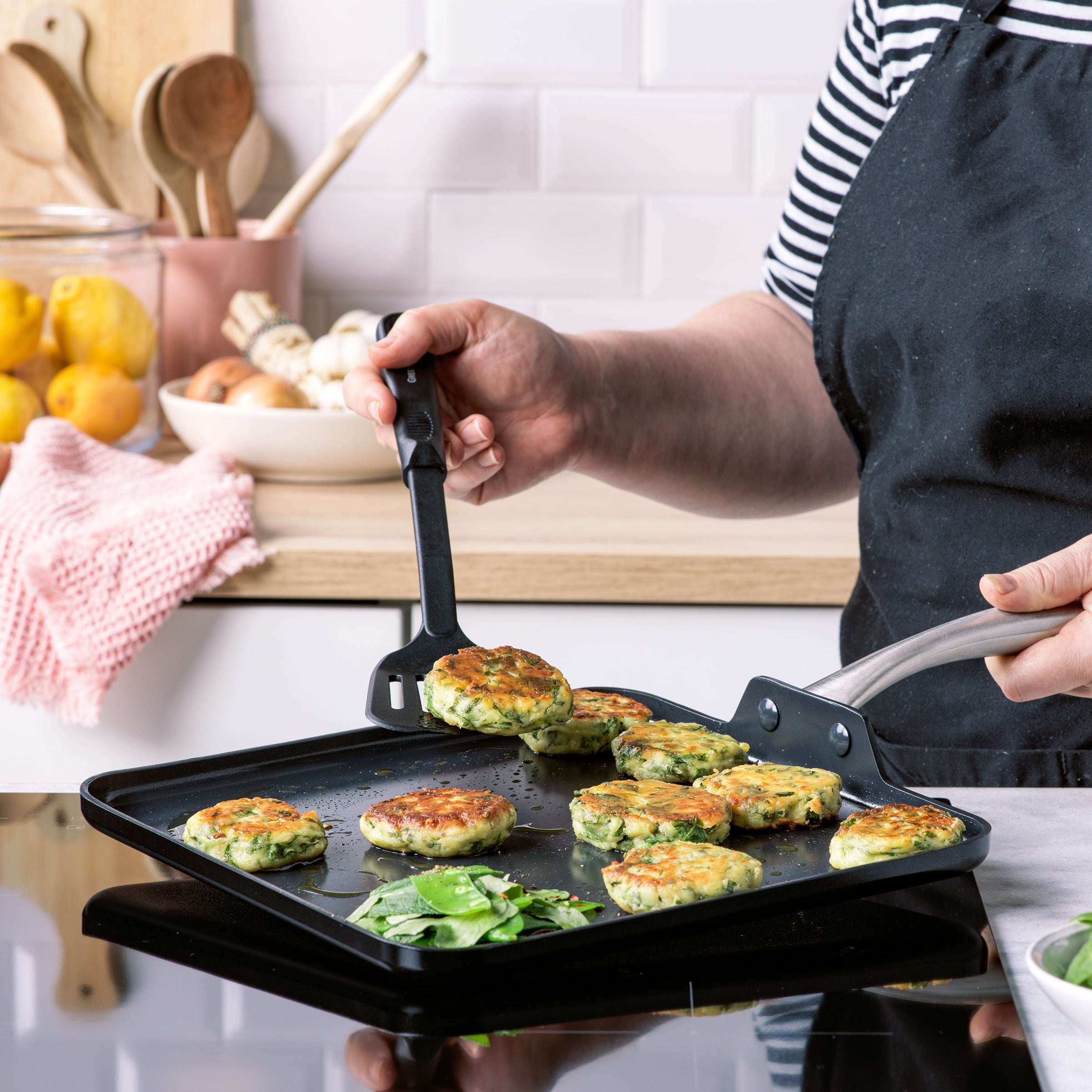 Lima Midnight vierkante Grillpan zwart koken