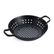 Merten & Storck Carbon Steel BBQ Wok 30cm zwart