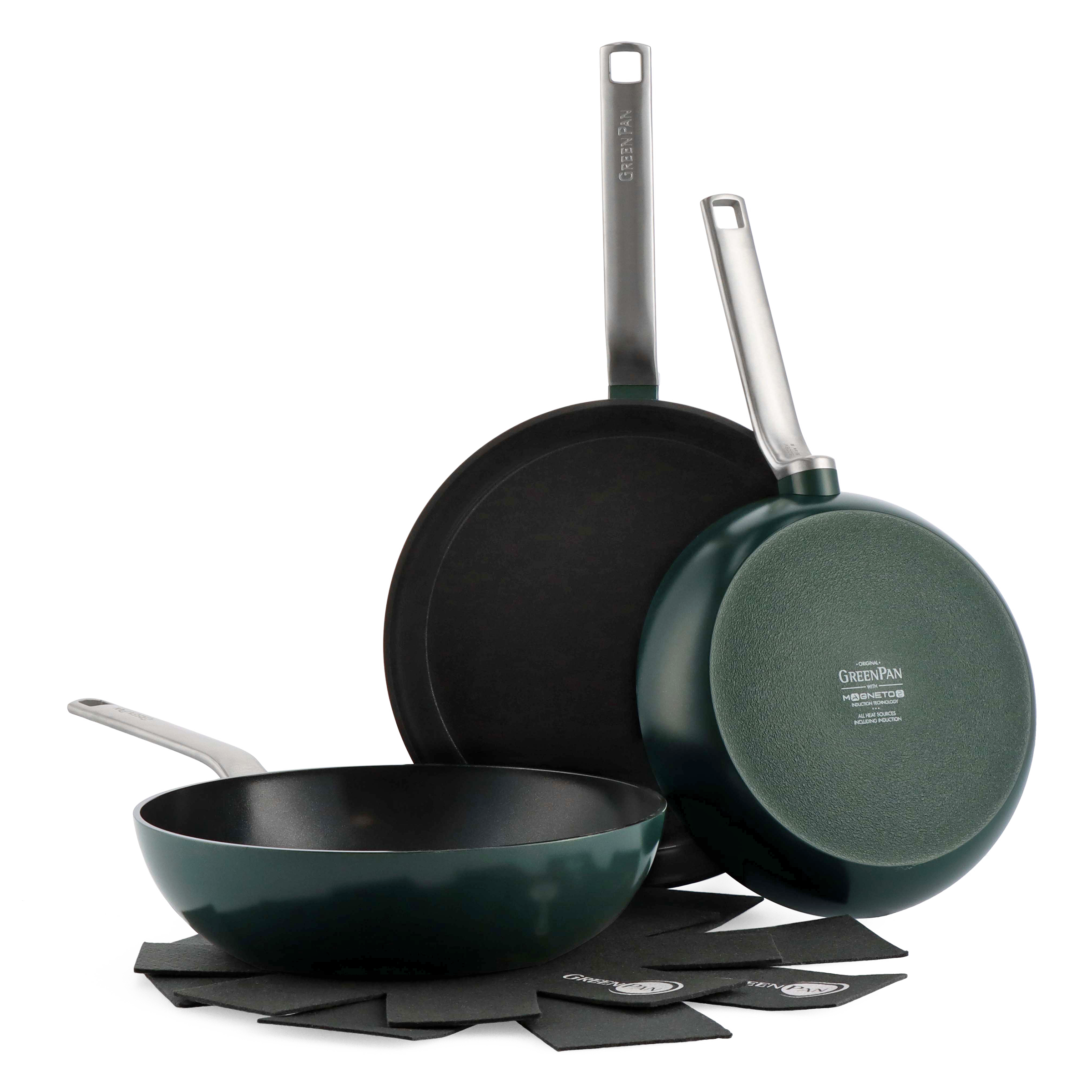 Evolution Pine Green 3-delige 24+28cm set groen collectie