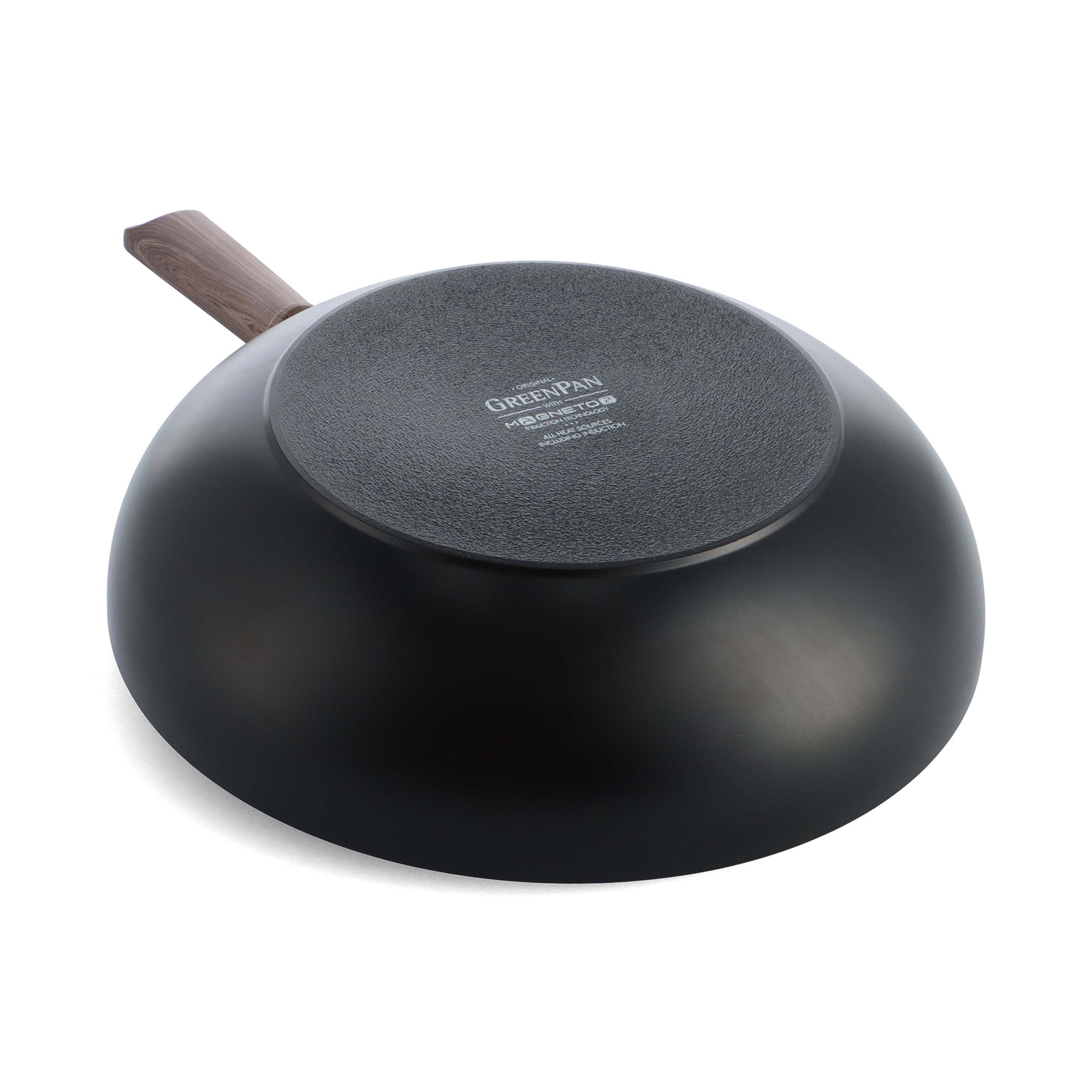Eco-Smartshape Wok Dark Wood 28cm zwart onderaanzicht
