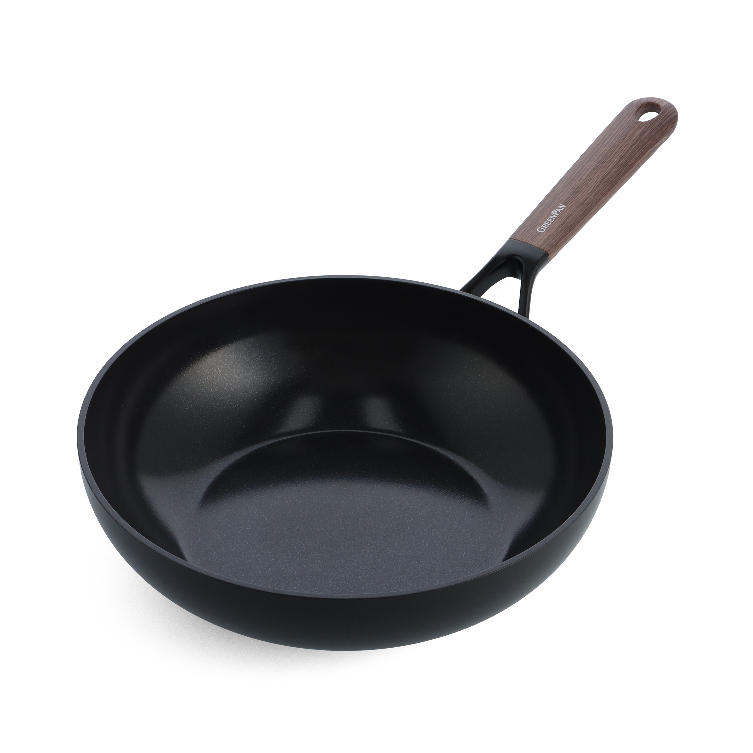Eco-Smartshape Wok Dark Wood 28cm zwart