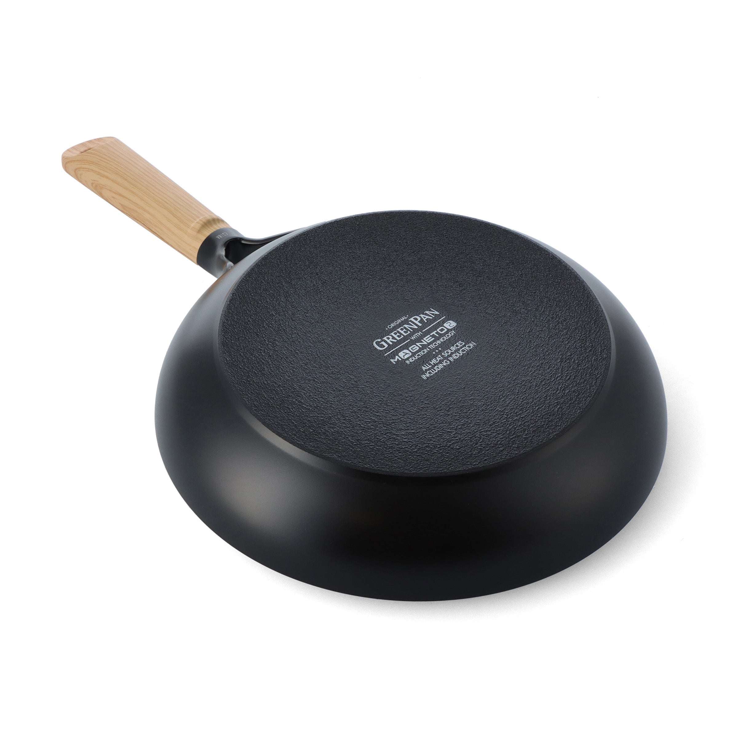 Eco-Smartshape Braadpan Light Wood 20cm zwart onderaanzicht