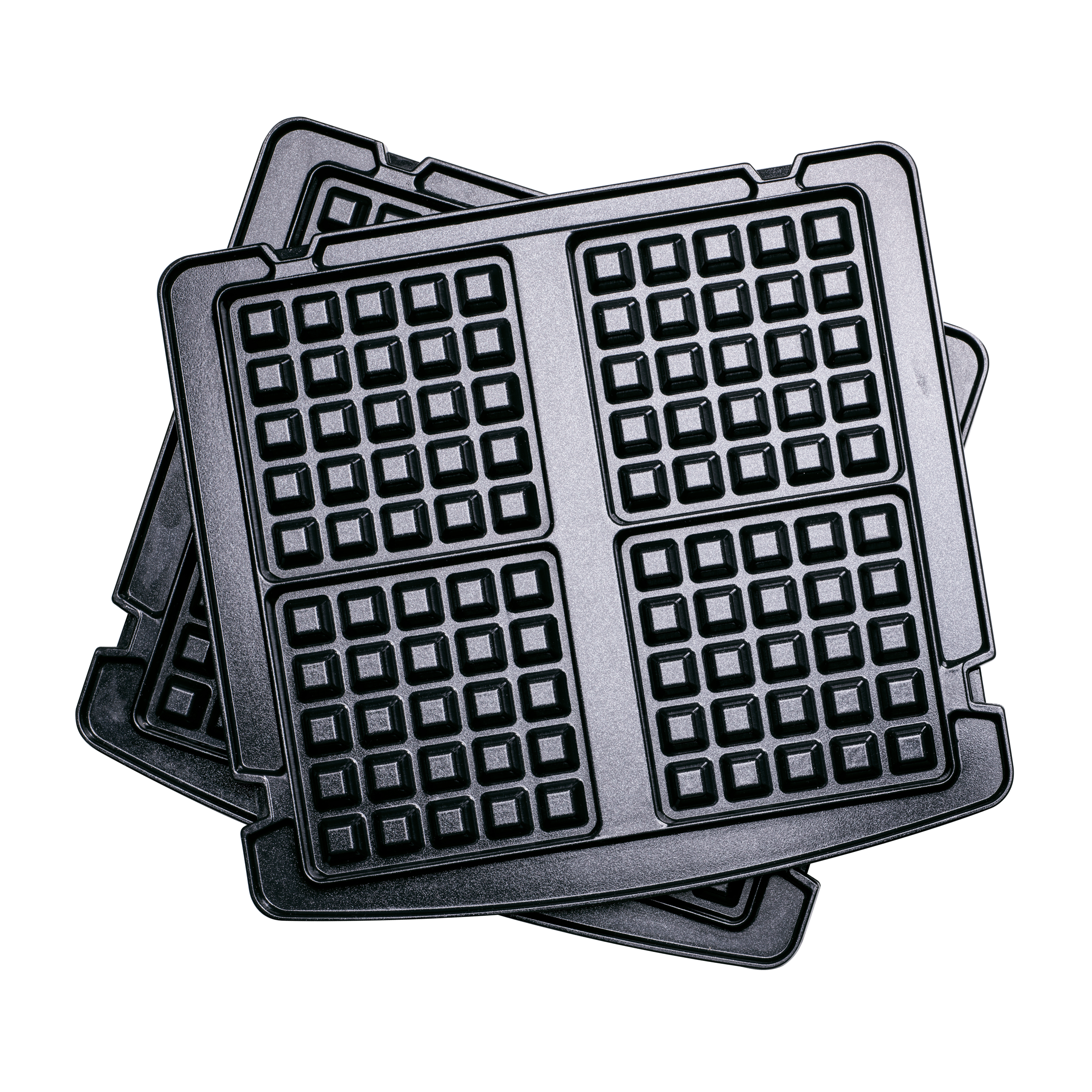  Belgische wafelplaten - contactgrill zwart