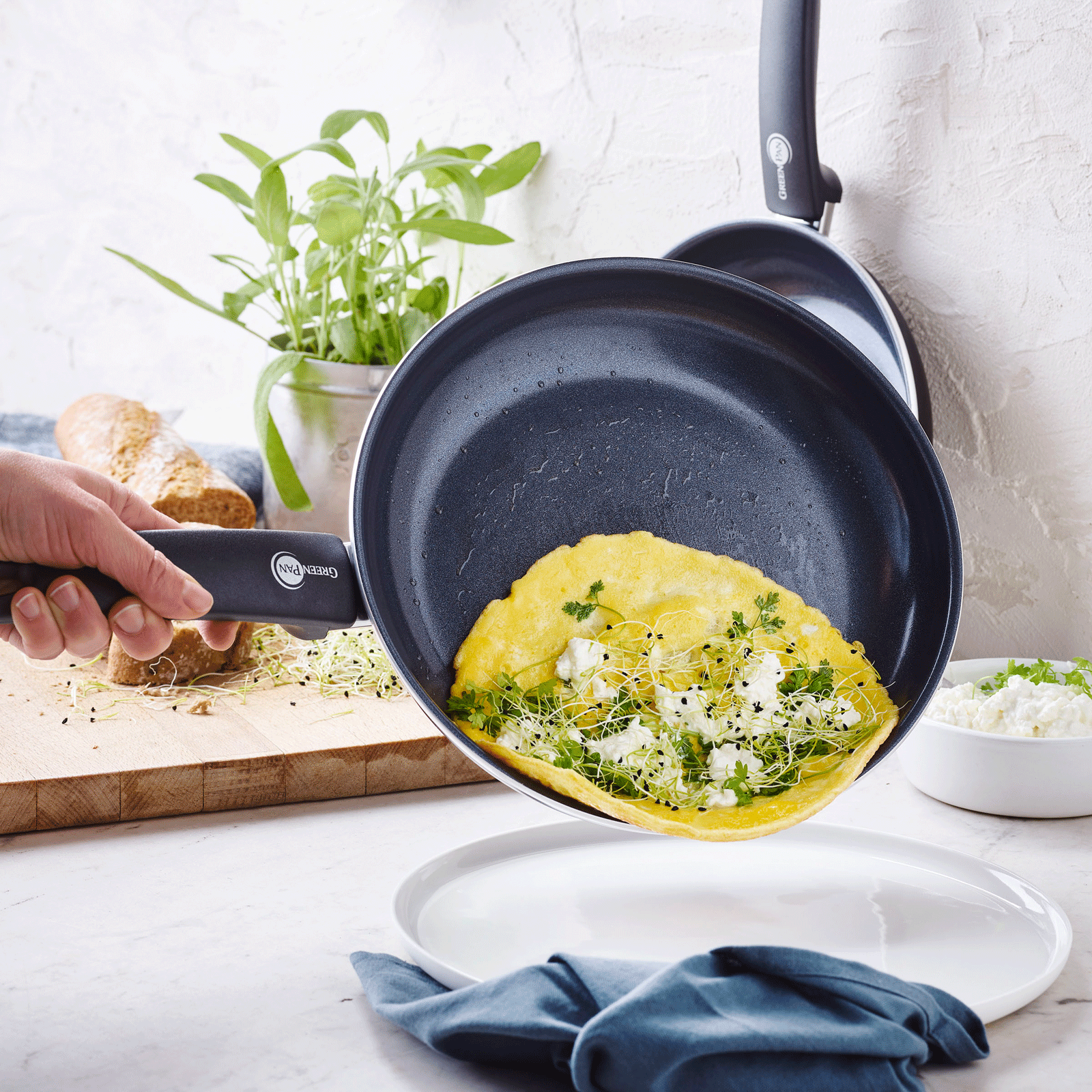  Cambridge Black Set 8-delig zwart steelpan met gerecht