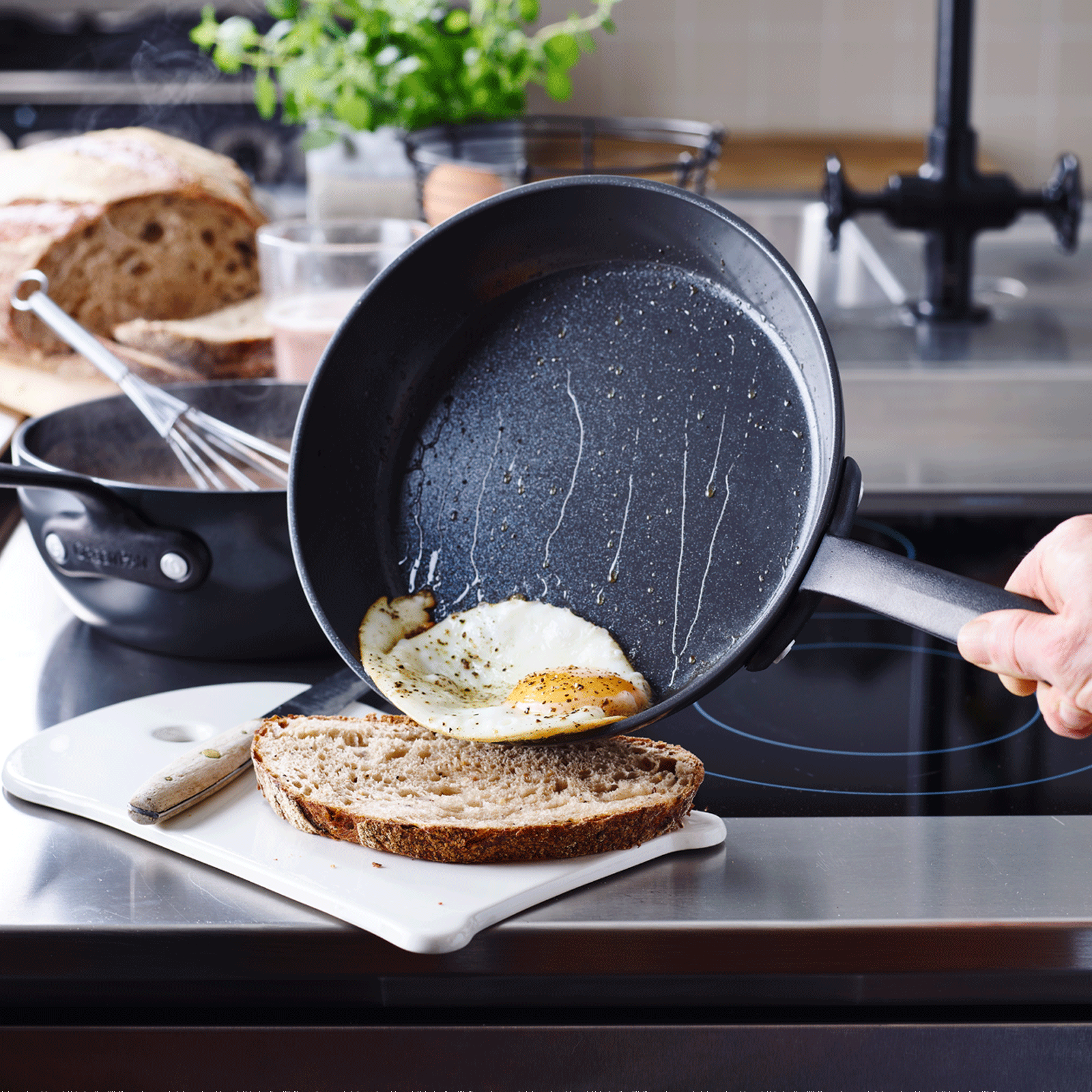 Craft Braadpan 20cm zwart spiegelei