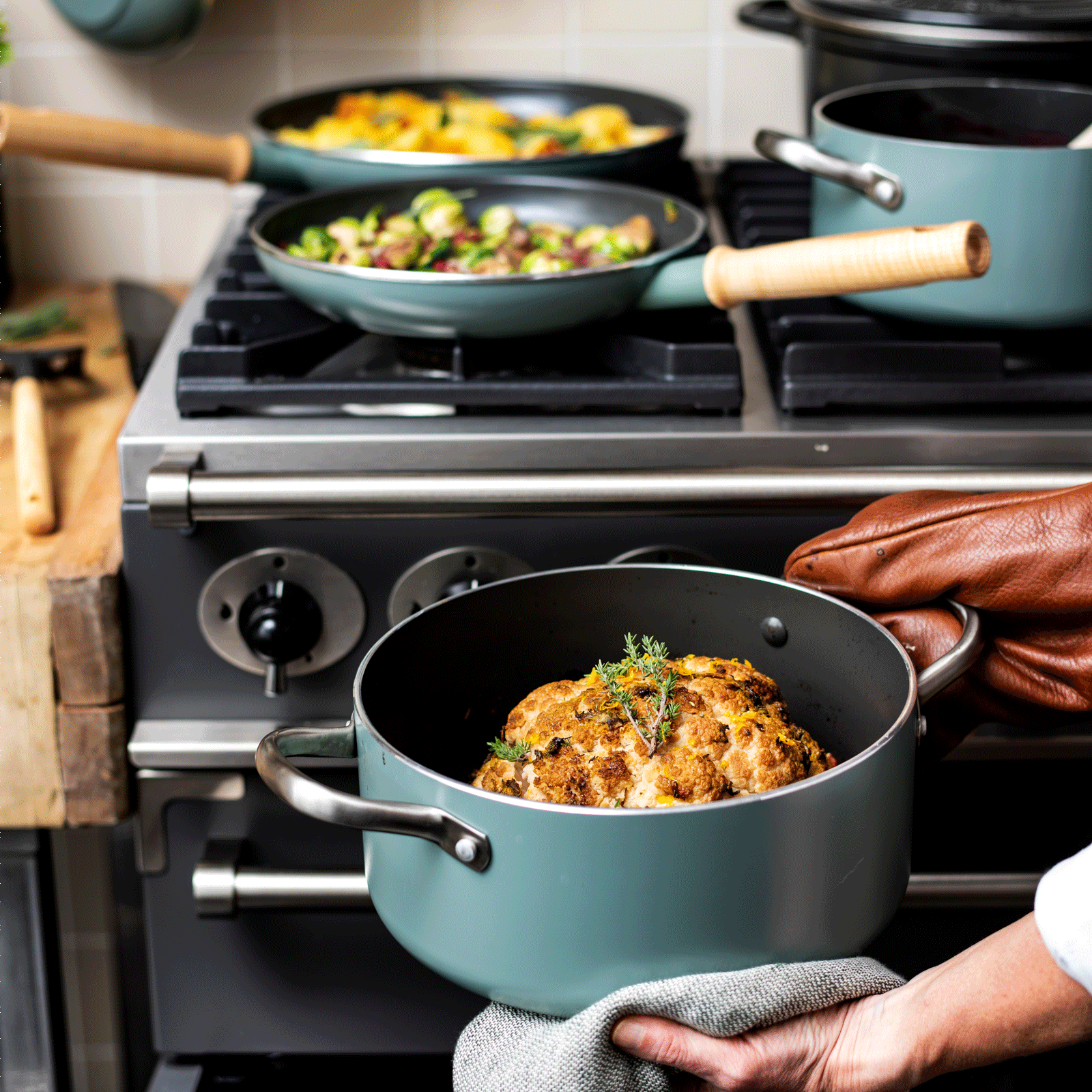 Mayflower 13-delige Pannenset Scandinavisch blauw koken