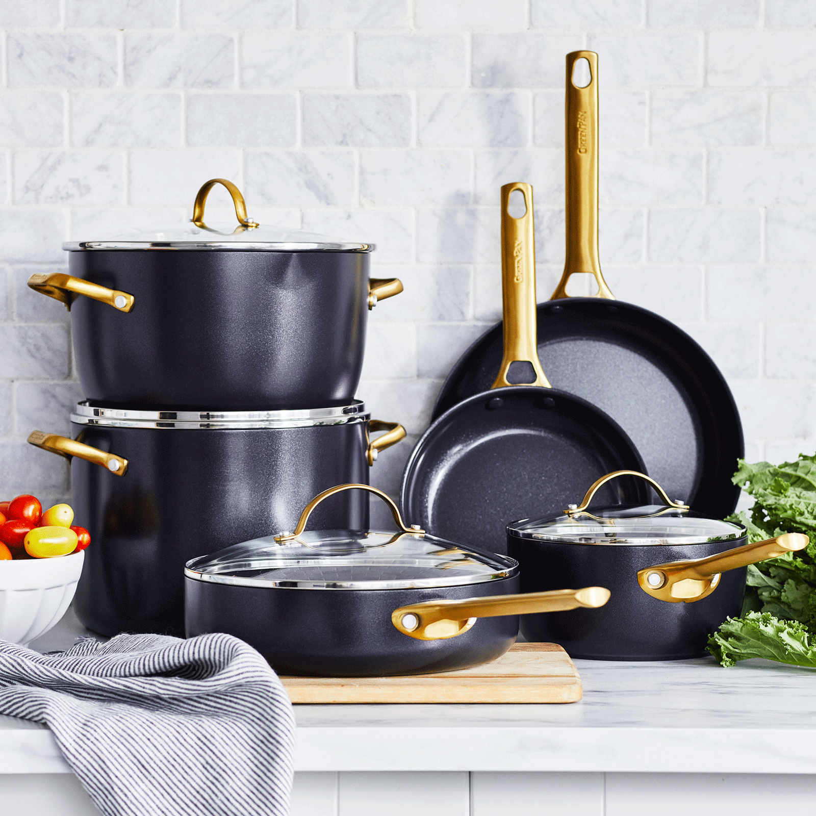 Padova Reserve 2-delige Braadpannenset 20+28cm zwart collectie