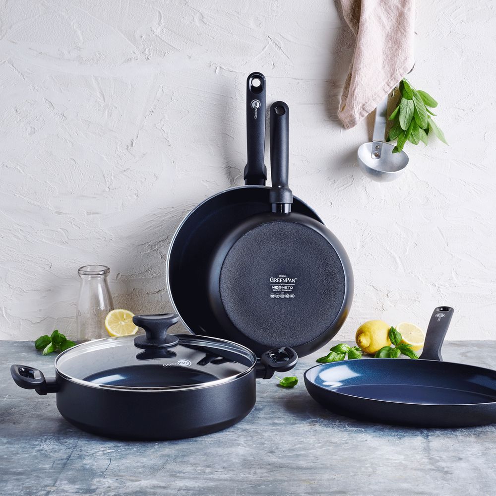 Torino 3-delige Braadpannenset 20+24+28cm zwart collectie