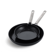 Padova Black 2-delige Braadpannenset 20+28cm zwart