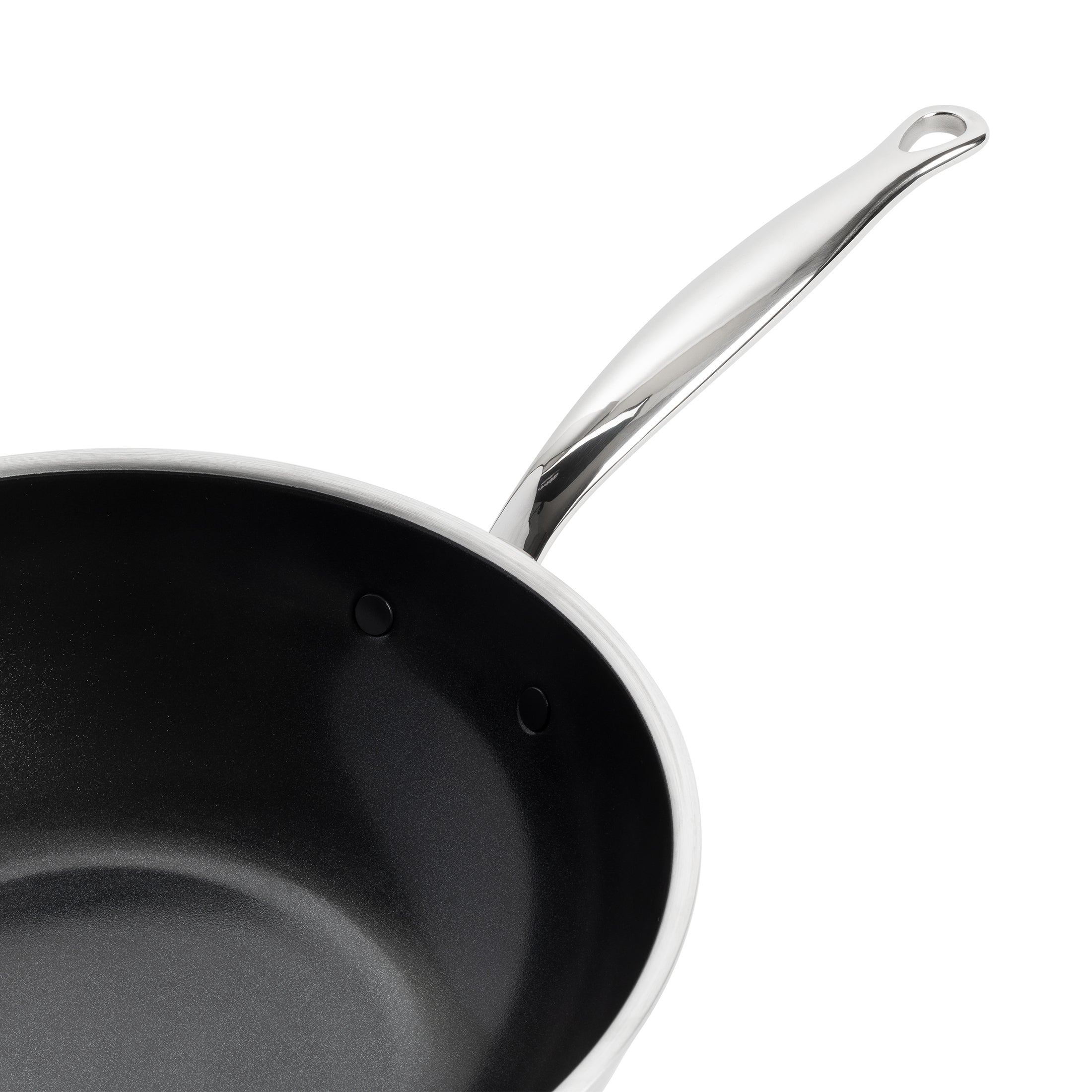 Premiere Wok 30cm zilver handvat