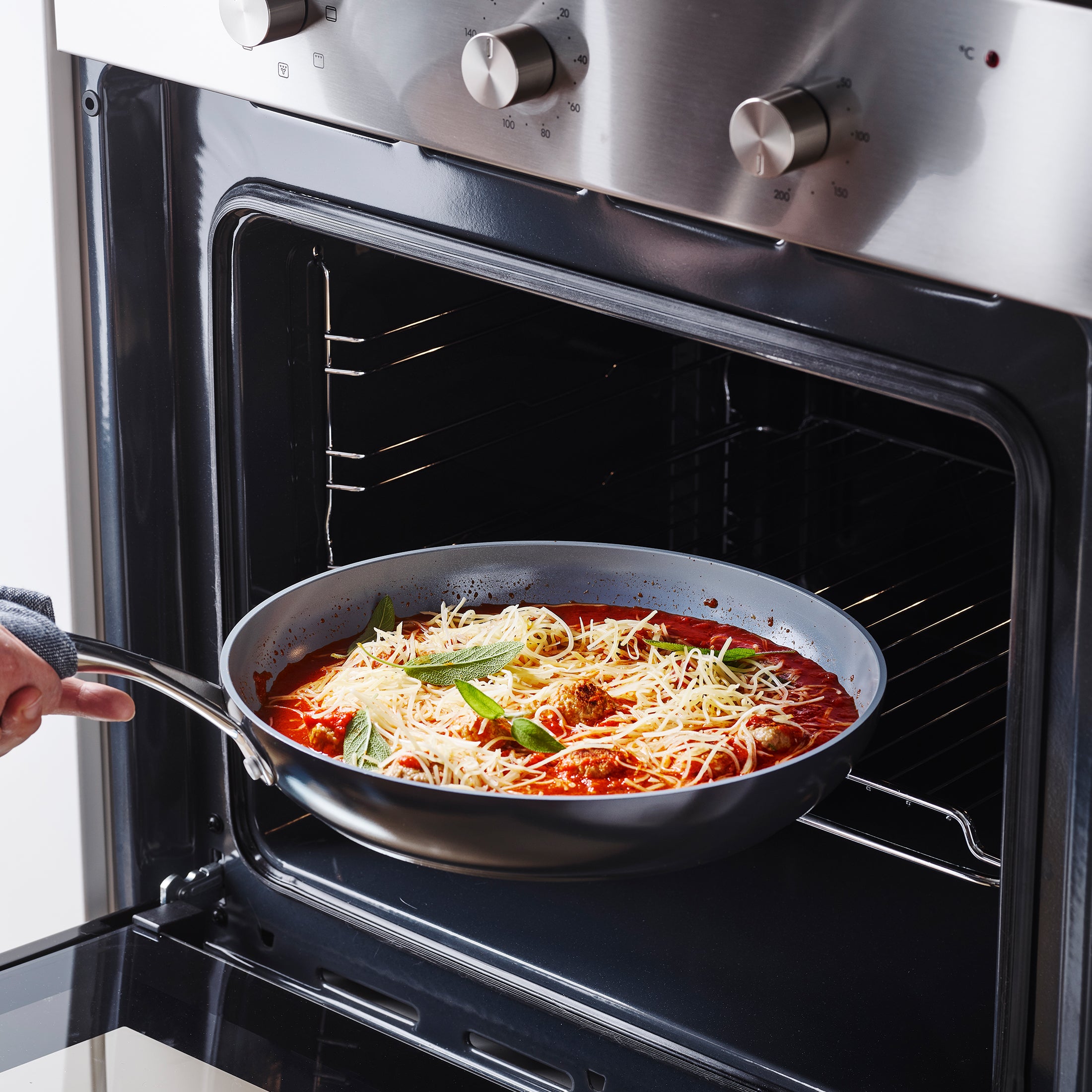 Venice Pro Steelpan 16cm grijs in oven