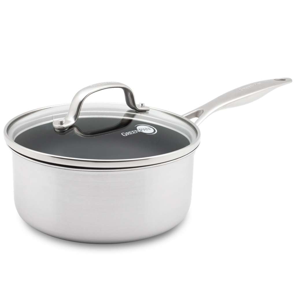 Venice Pro Evershine Steelpan met deksel 18cm zilver