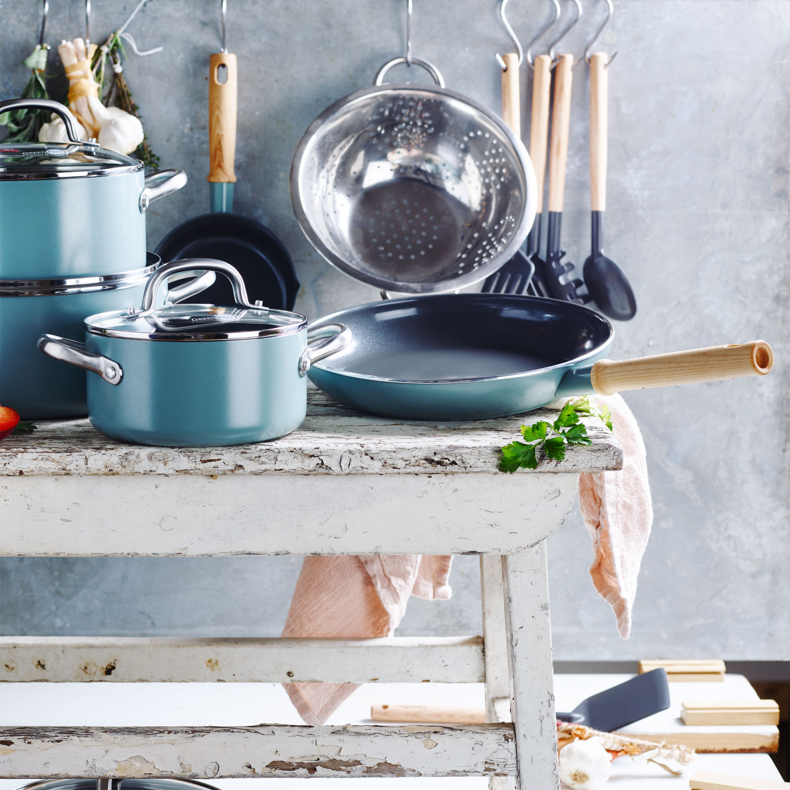 Mayflower 13-delige Pannenset Scandinavisch blauw keuken