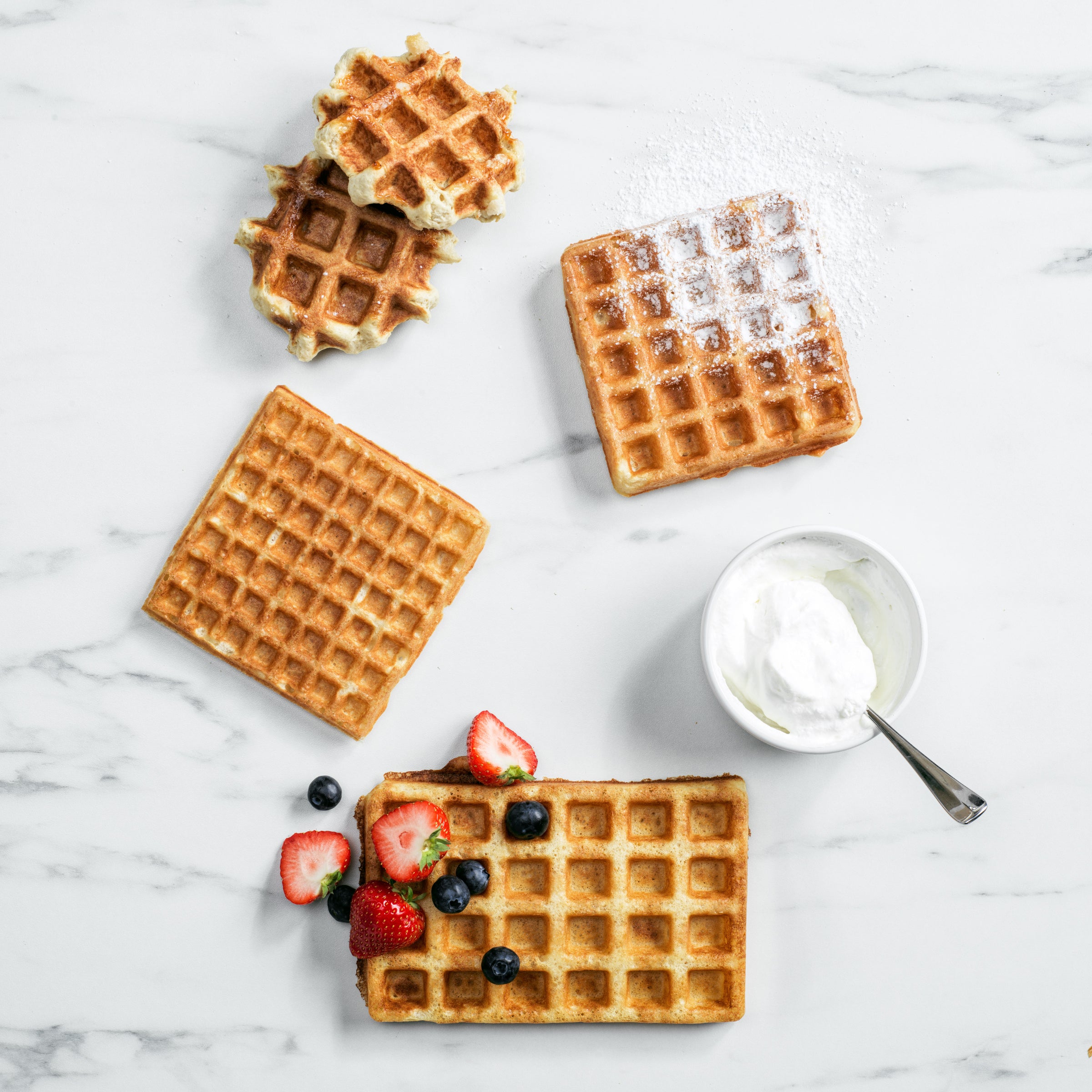 Wafelijzer Cream (incl. 2 sets wafelplaten) wafels